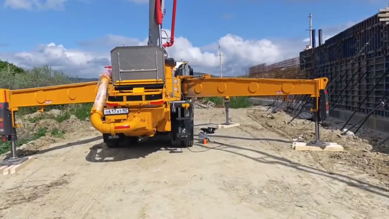 Установка на стройплощадке