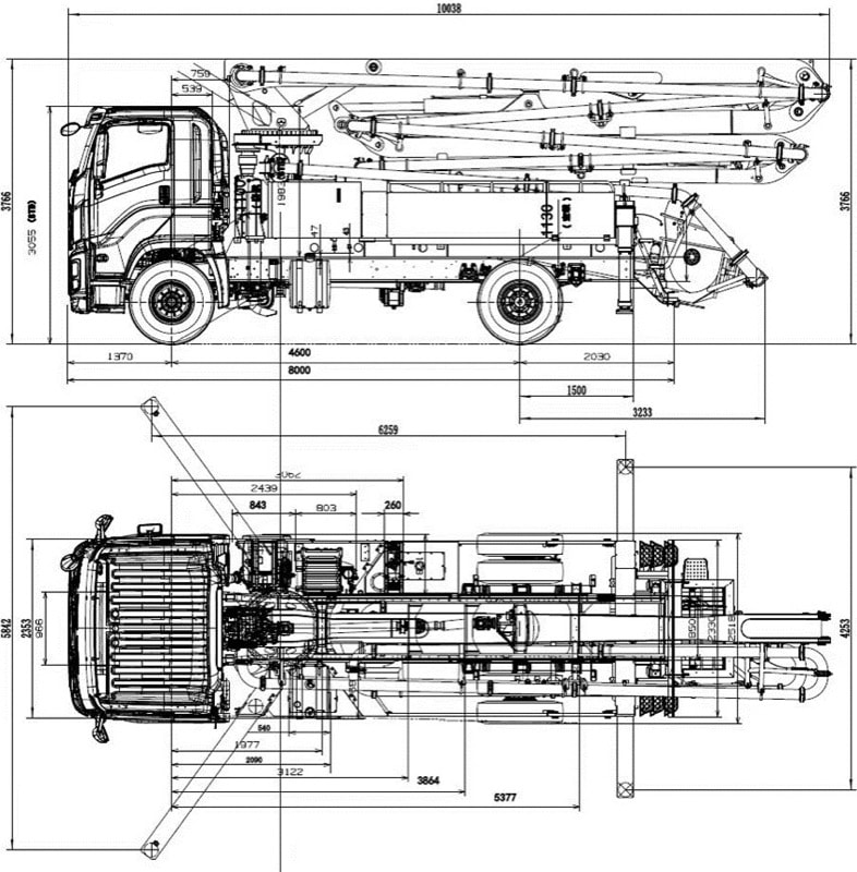 Автобетононасос SCHWING HB30V — стрела 30 метров на шасси ISUZU GIGA 4×2 фото 3