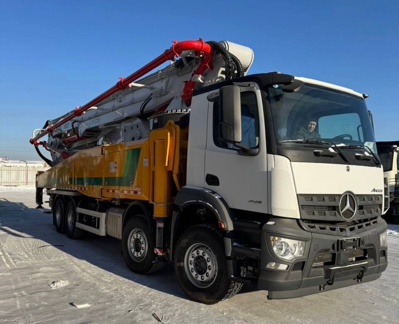 Автобетононасос SCHWING HB62V — стрела 62 метров на шасси Mercedes-Benz Arocs 4143 8×4